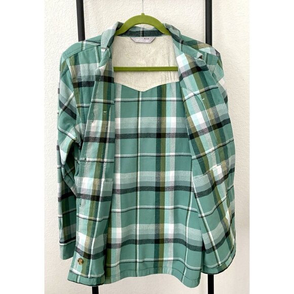 Stio Women’s Size large plaid Heavy flannel unlined jacket - Picture 6 of 11